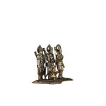 Brass Ram Darbar Idol | 6.5" x 8" x 5.5" (16.5 x 20.3 x 14 cm) | 1.360 kg Lightweight Sacred Art | Intricate Divine Family | Premium Collection